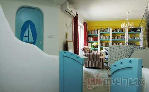 地中海风格室内门图片 小居室的纯美浪漫